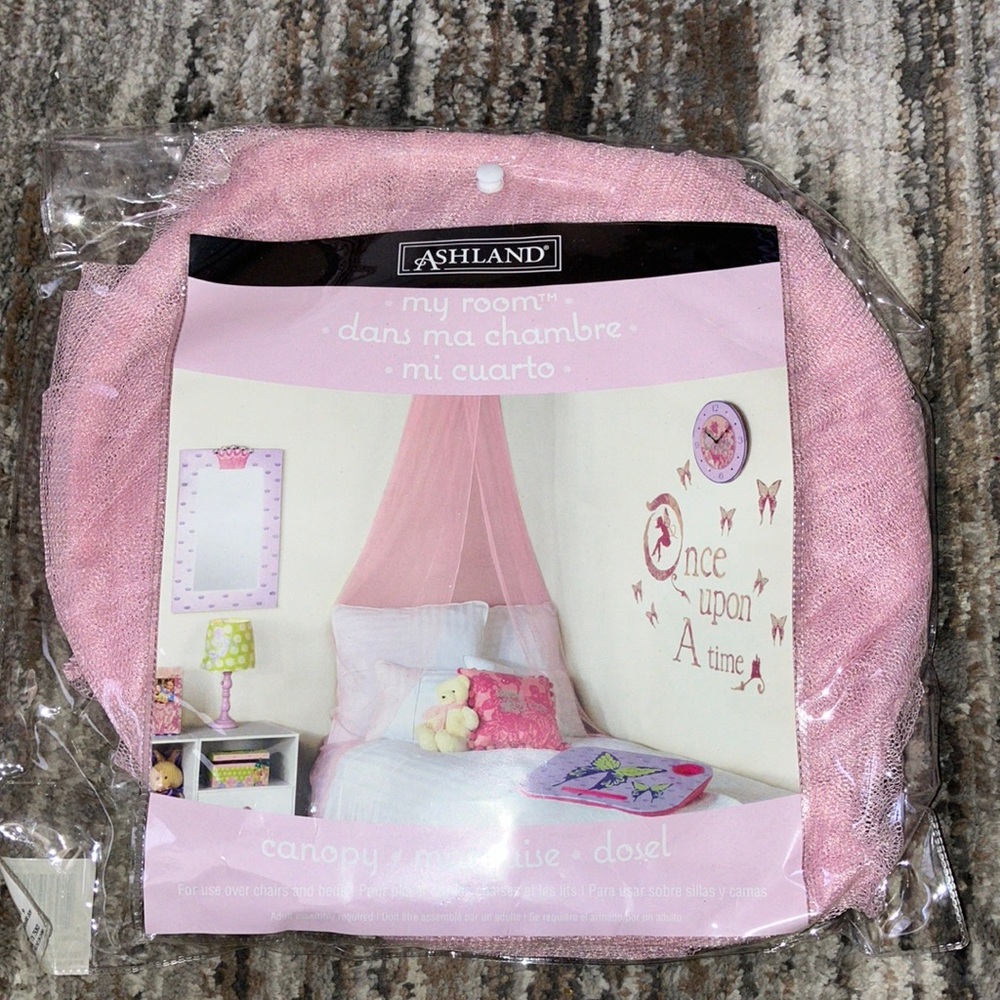 🔹4 for $30 New Ashland Pink Canopy for Kids' Room
